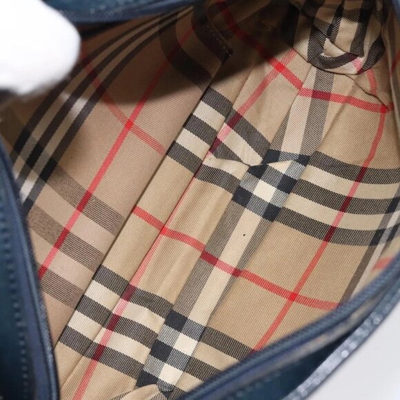 Burberrys Shoulder Bag Canvas Navy Auth ti2948 - Picture 10 of 16